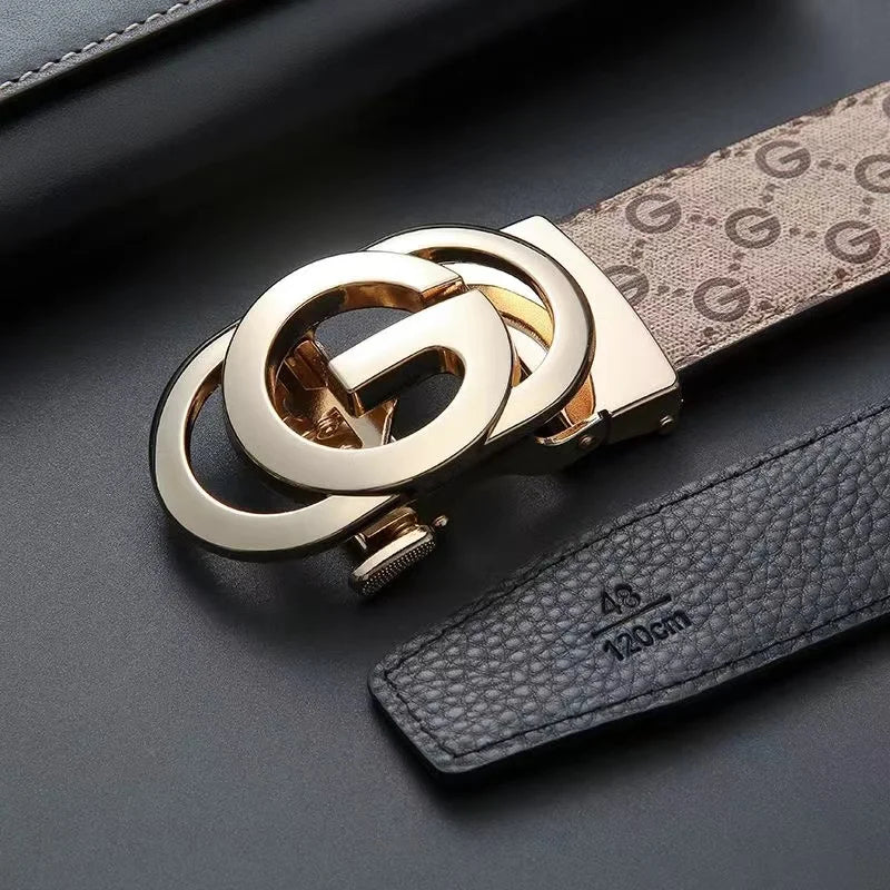 Cintura da Uomo in Vera Pelle e Cuoio Giovane – Design Versatile ed Elegante per Jeans e Look Casual