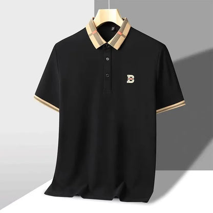 Polo da Uomo con Logo di Lusso: T-Shirt Paul in Sete e Cotone per l'Estate