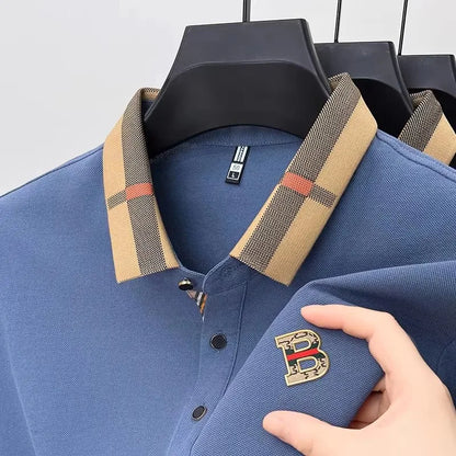 Polo da Uomo con Logo di Lusso: T-Shirt Paul in Sete e Cotone per l'Estate